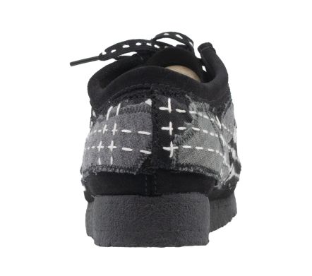 Wallabee Sashiko Black Suede - 43