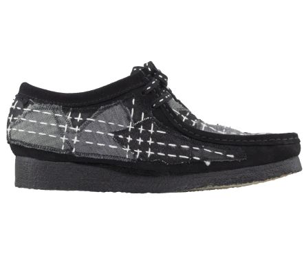Wallabee Sashiko Black Suede - 43