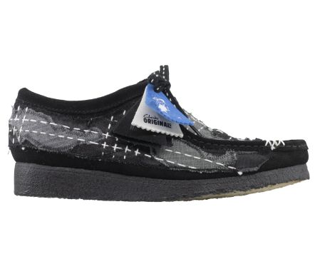 Wallabee Sashiko Black Suede - 43