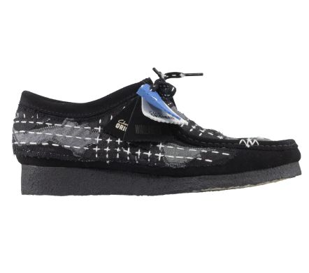 Wallabee Sashiko Black Suede - 44,5