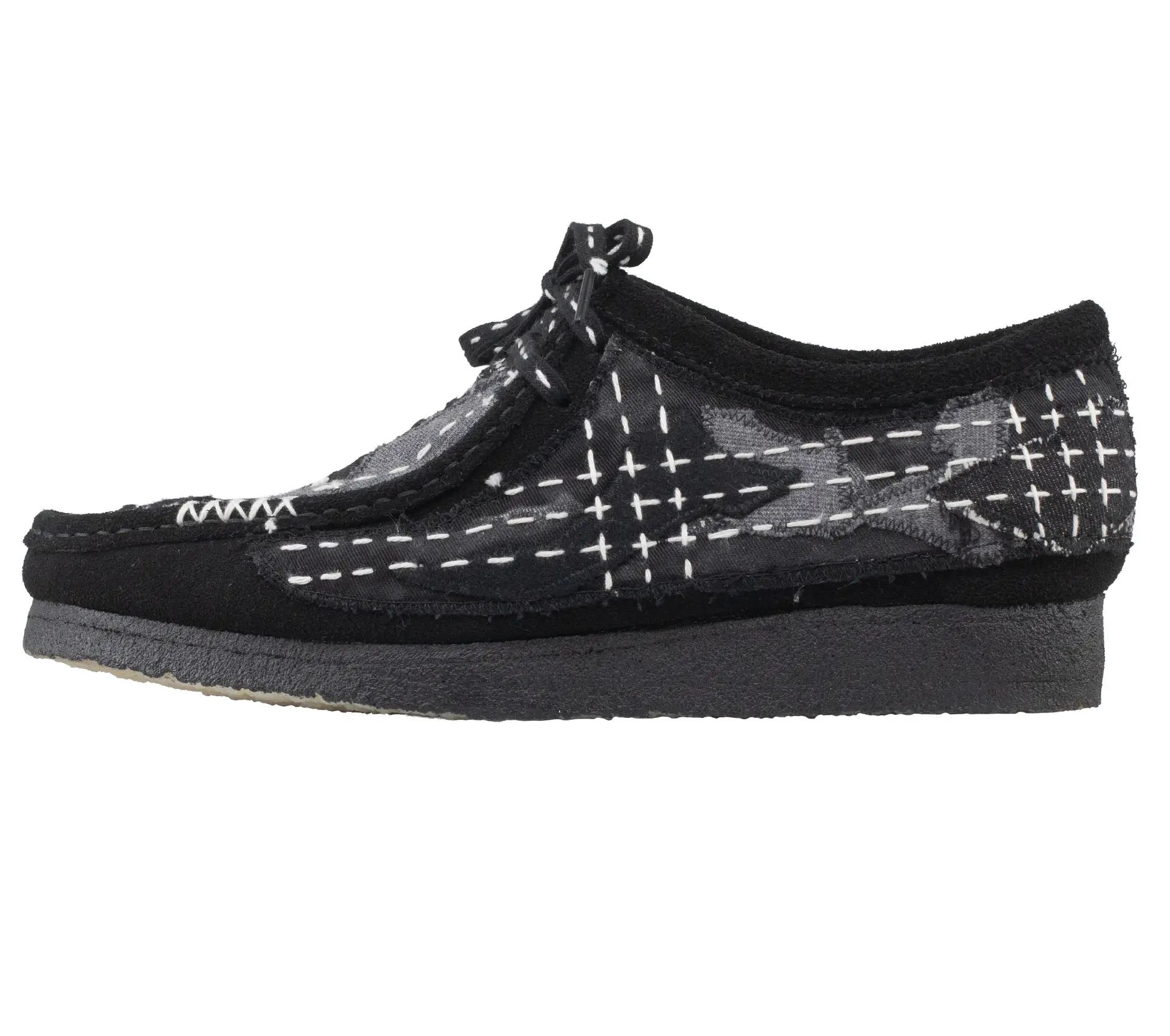 Image #1 of Wallabee Sashiko Black Suede - 45