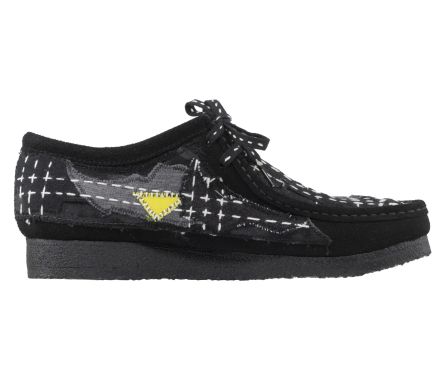 Wallabee Sashiko Black Suede - 45