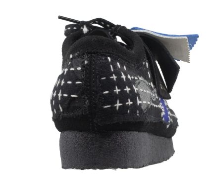 Wallabee Sashiko Black Suede - 45