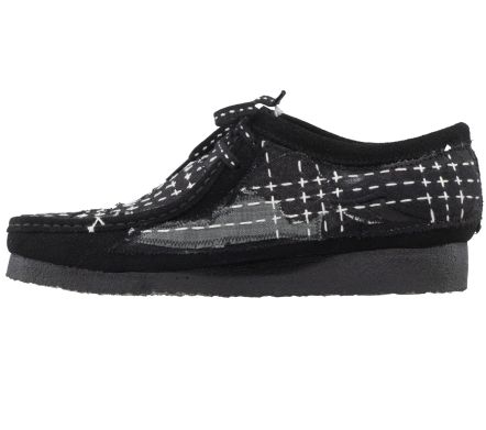 Wallabee Sashiko Black Suede - 45