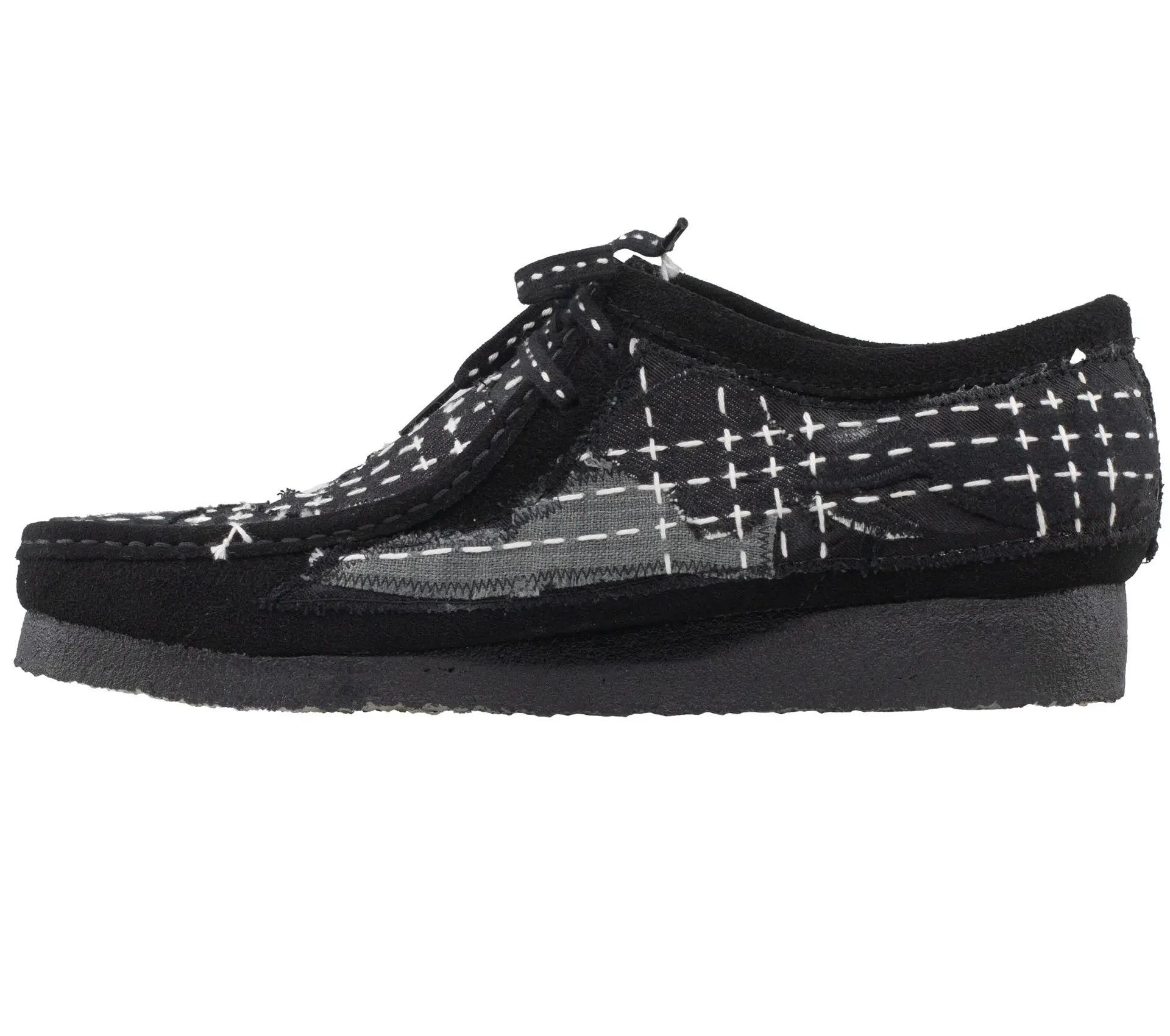 Image #7 of Wallabee Sashiko Black Suede - 45