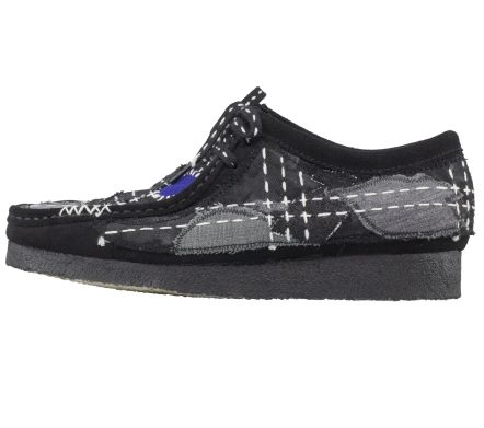 Wallabee Sashiko Black Suede - 44