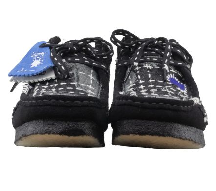 Wallabee Sashiko Black Suede - 44