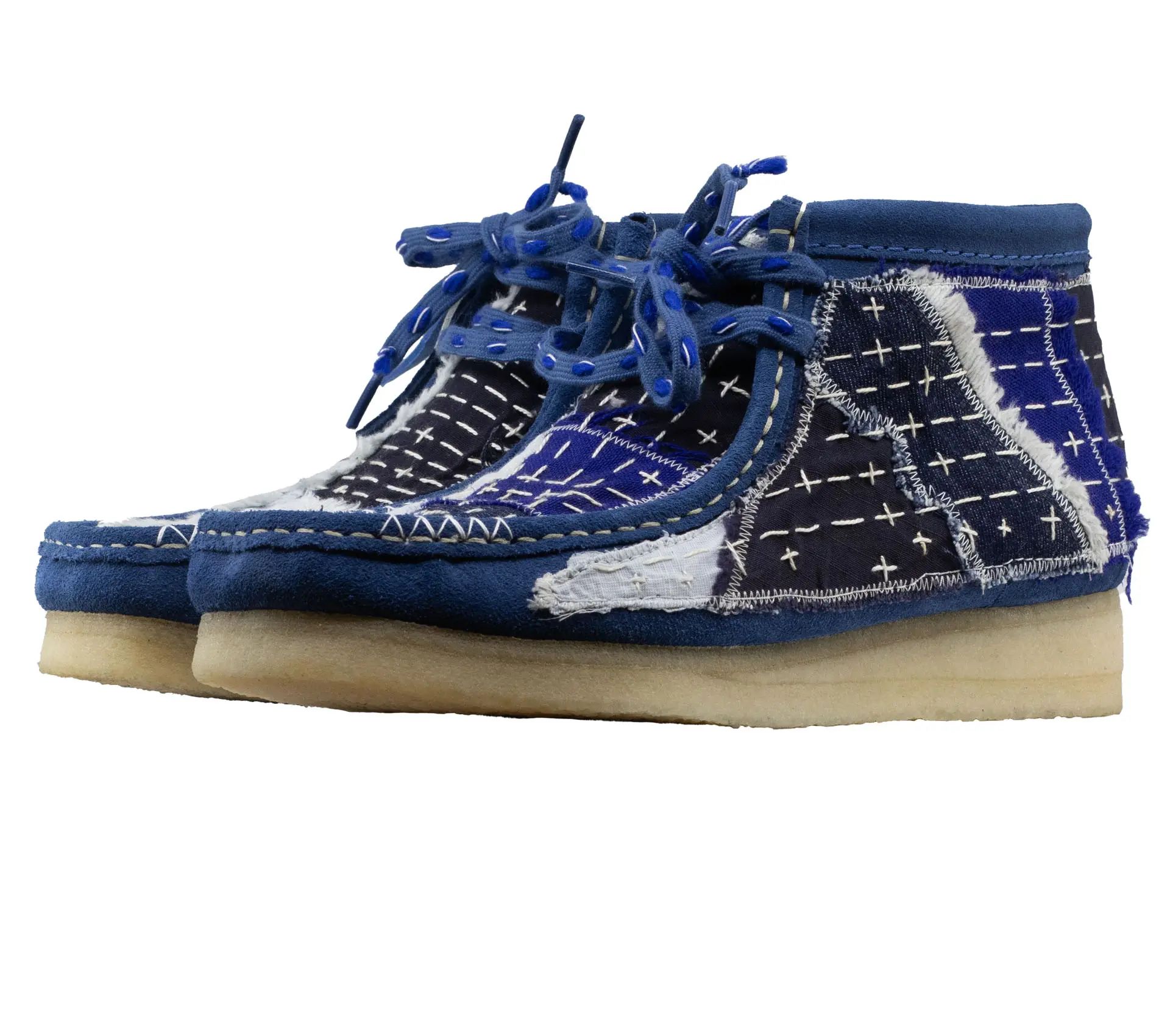 Image #0 of Wallabee Boot Sashiko Blue Suede - 42