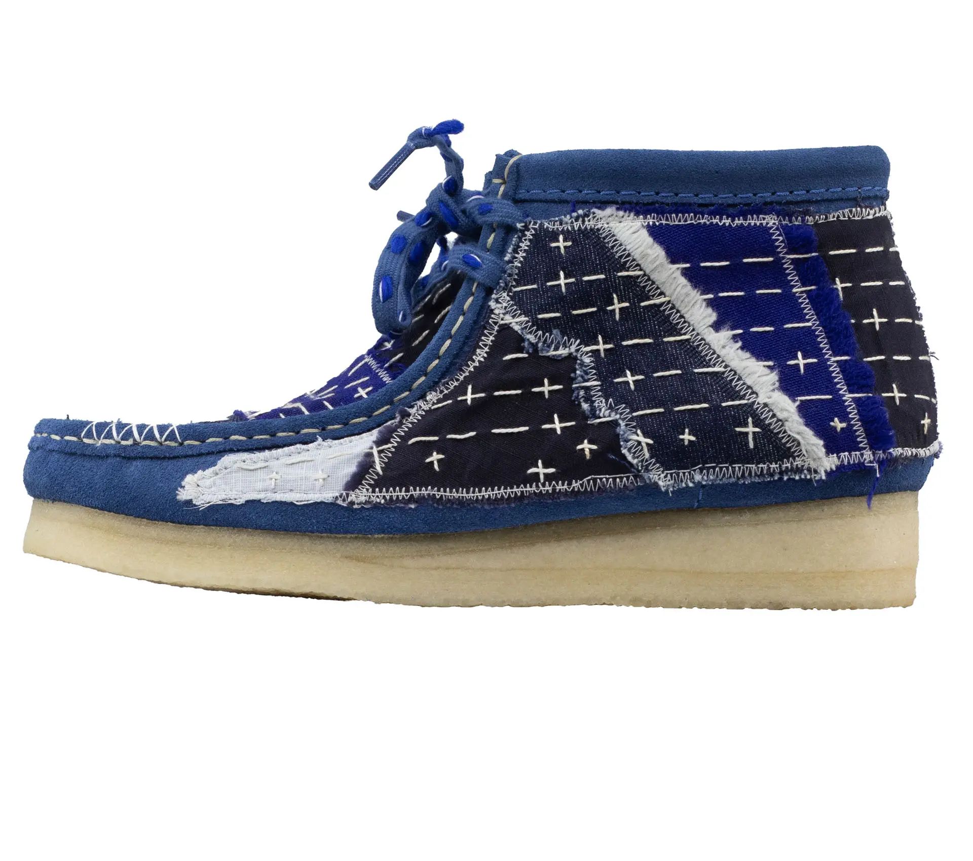 Image #1 of Wallabee Boot Sashiko Blue Suede - 42