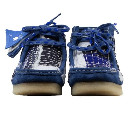 Wallabee Boot Sashiko Blue Suede - 42