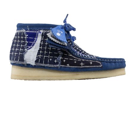 Wallabee Boot Sashiko Blue Suede - 42