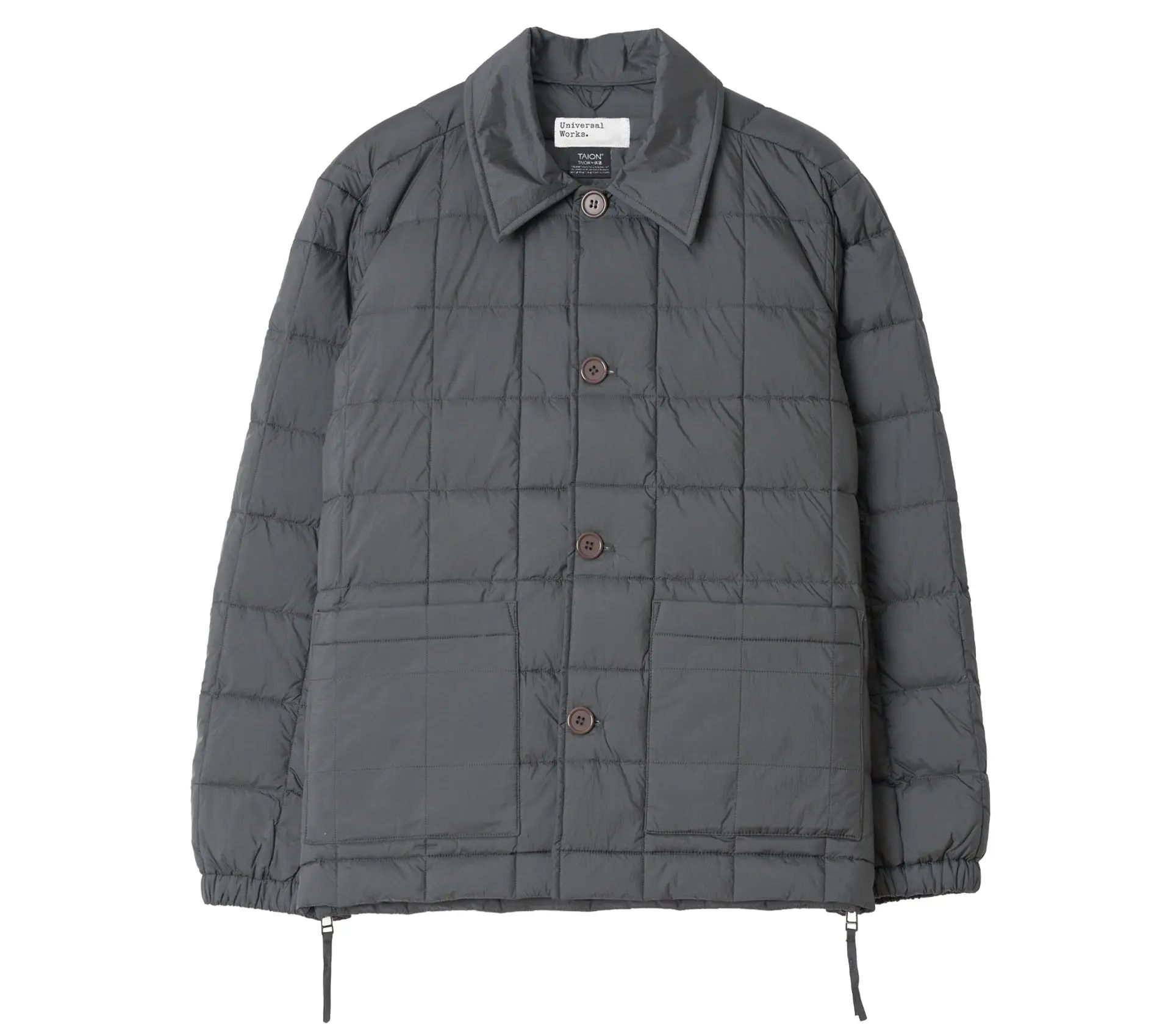 Down Rams Nylon Soft Shell Jacket x Taion Charcoal