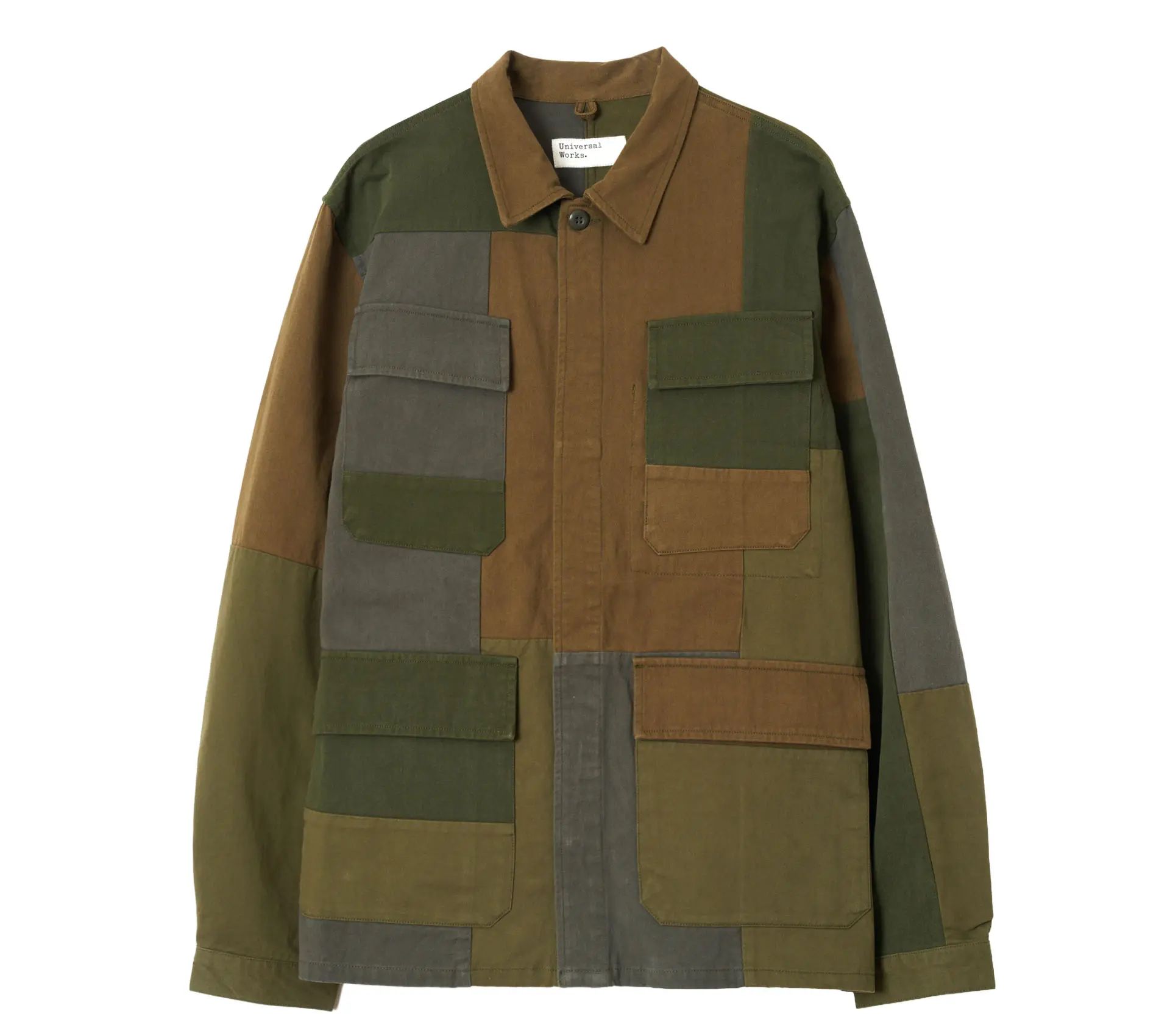 MW Fatigue Jacket Patchwork Twill Olive
