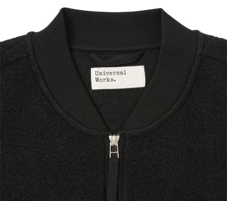 Image #3 of Zip Waistcoat Wool Fleece Black