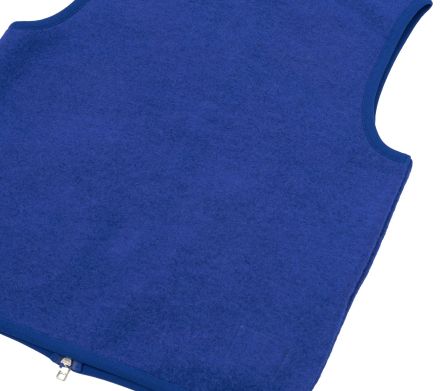 Image #1 of Zip Waistcoat Wool Fleece Blue