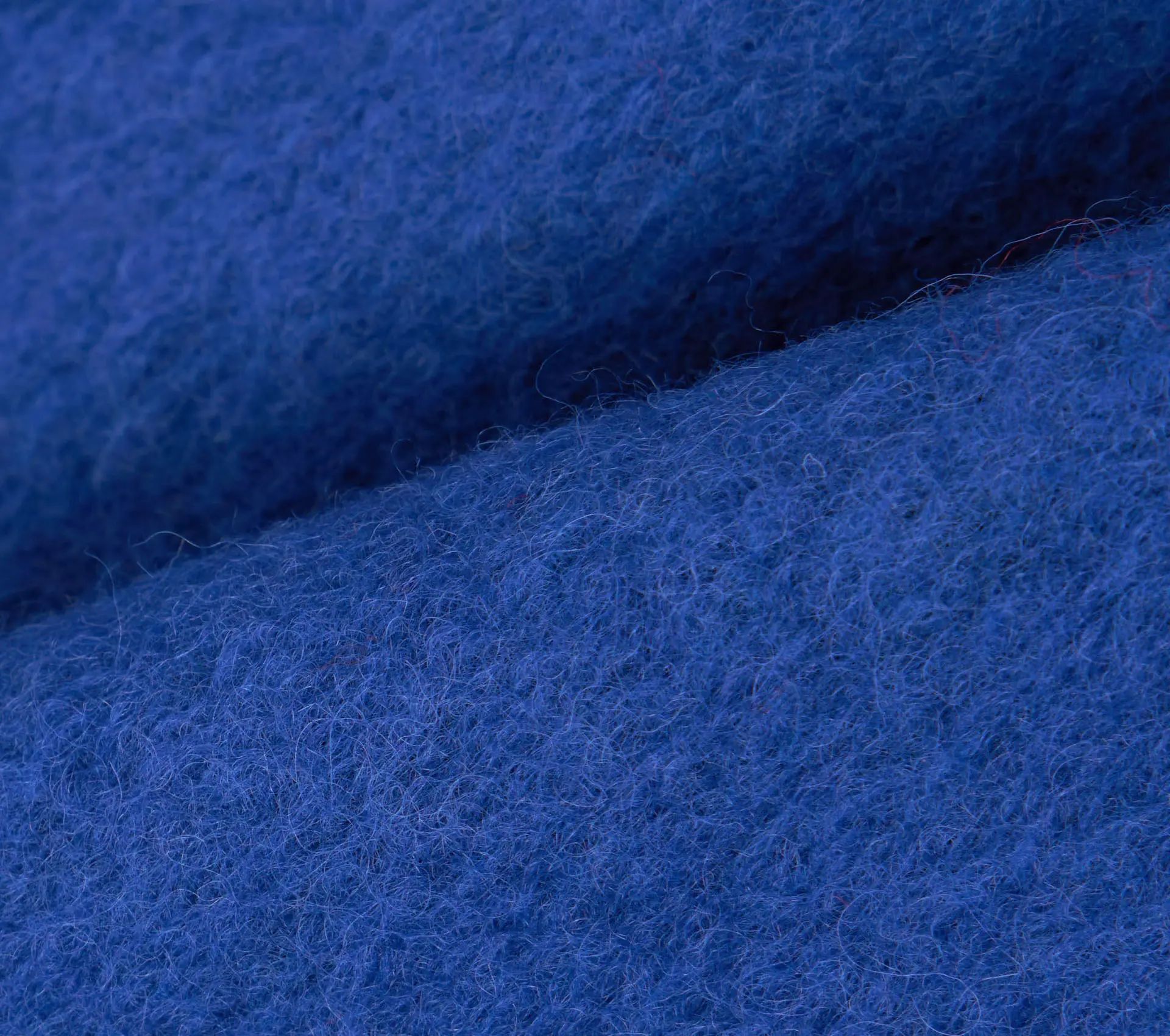Zip Waistcoat Wool Fleece Blue
