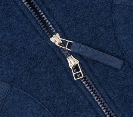 Image #2 of Zip Waistcoat Wool Fleece Indigo
