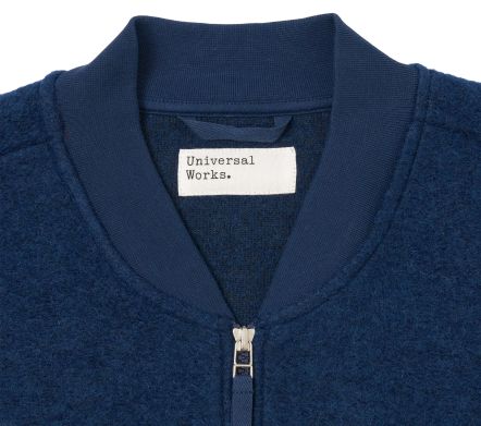 Image #3 of Zip Waistcoat Wool Fleece Indigo
