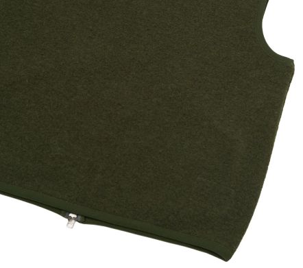 Image #1 of Zip Waistcoat Wool Fleece Olive
