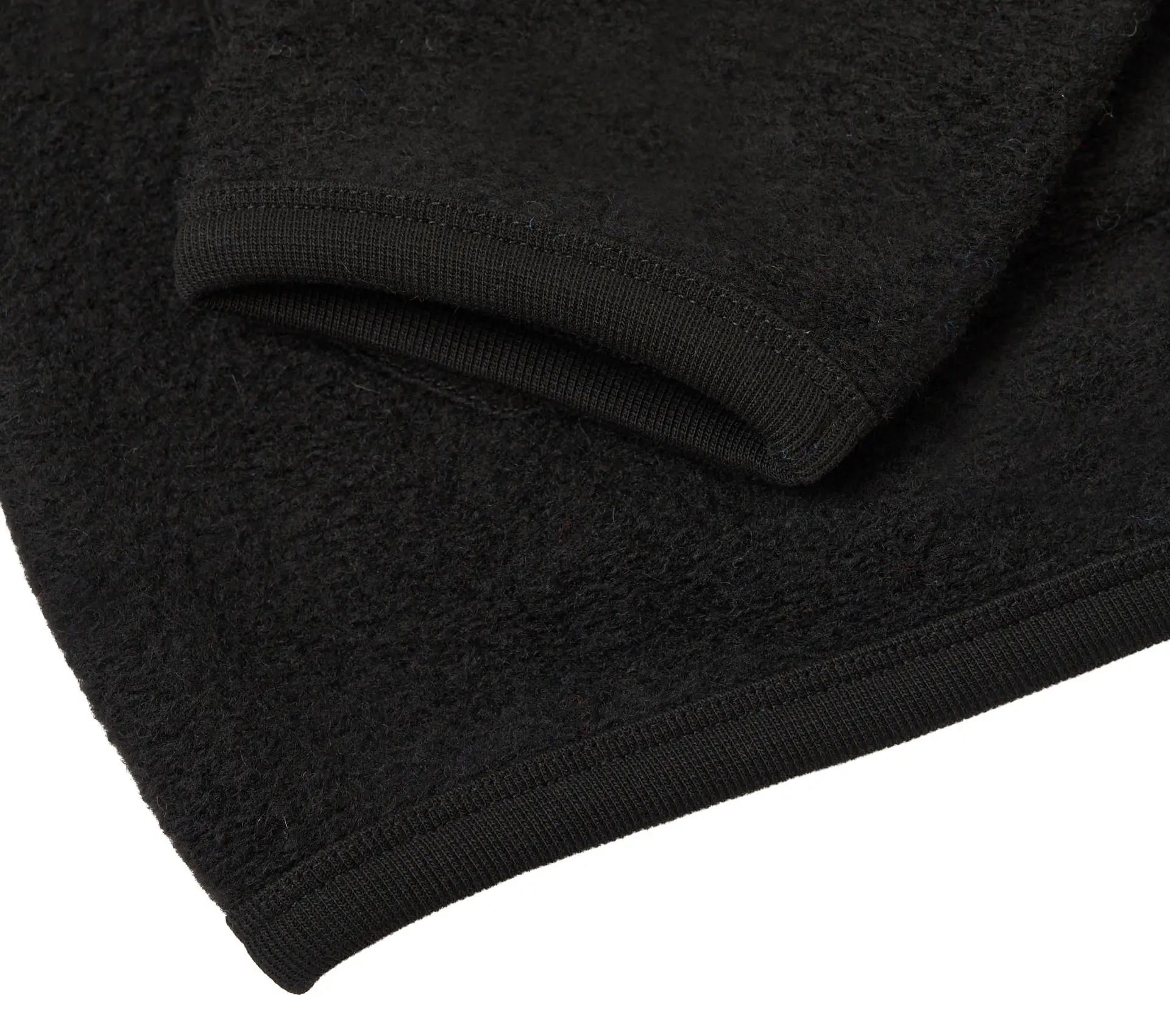 Cardigan Wool Fleece Black