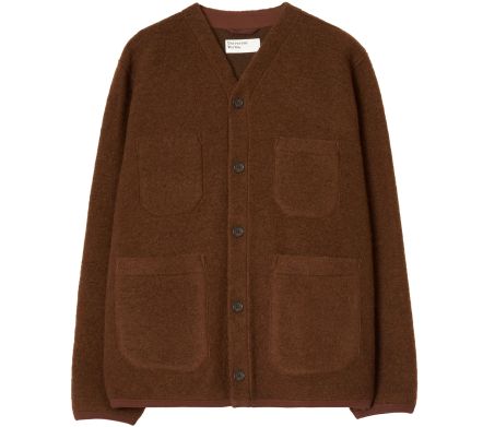 Cardigan Wool Fleece Cacao