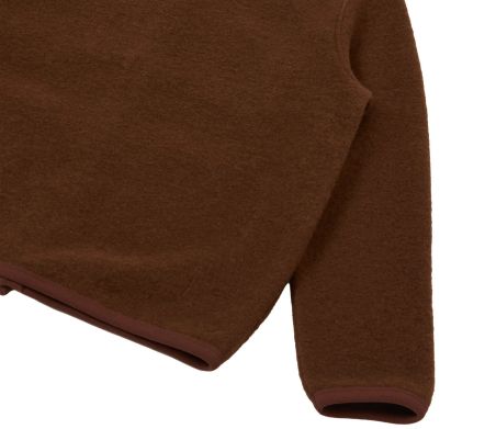 Image #1 of Cardigan Wool Fleece Cacao