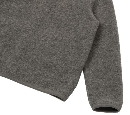 Image #1 of Cardigan Wool Fleece Grey Marl