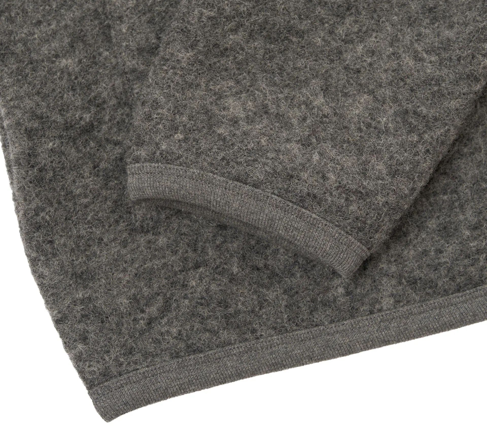 Cardigan Wool Fleece Grey Marl