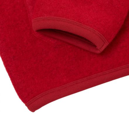 Image #1 of Cardigan Wool Fleece Scarlet Red