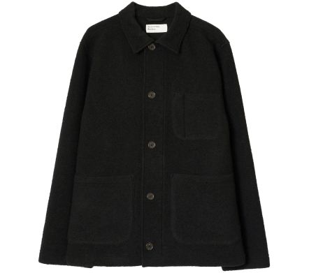Field Jacket Wool Fleece Black