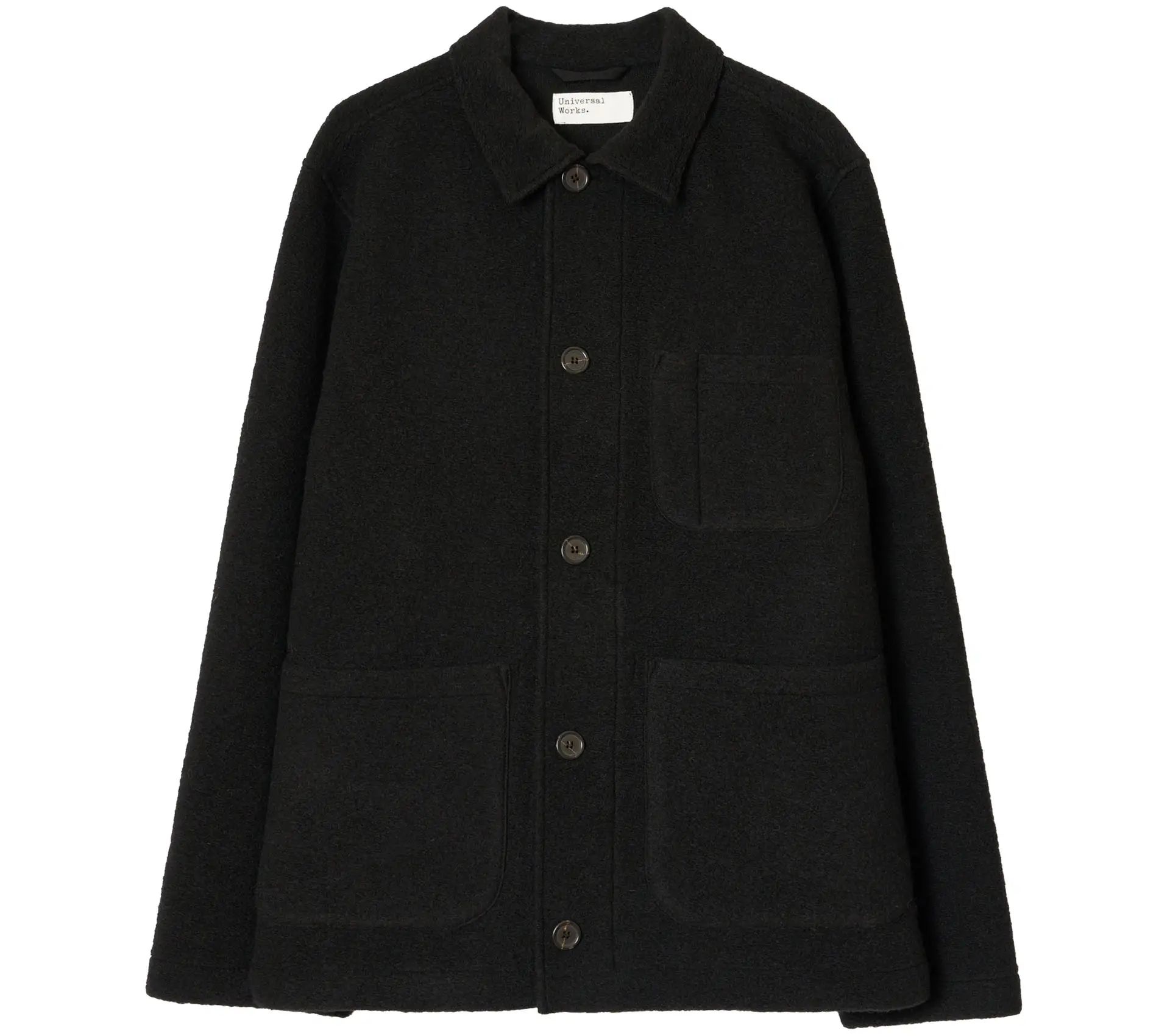 Field Jacket Wool Fleece Black