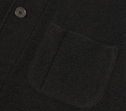 Image #2 of Field Jacket Wool Fleece Black