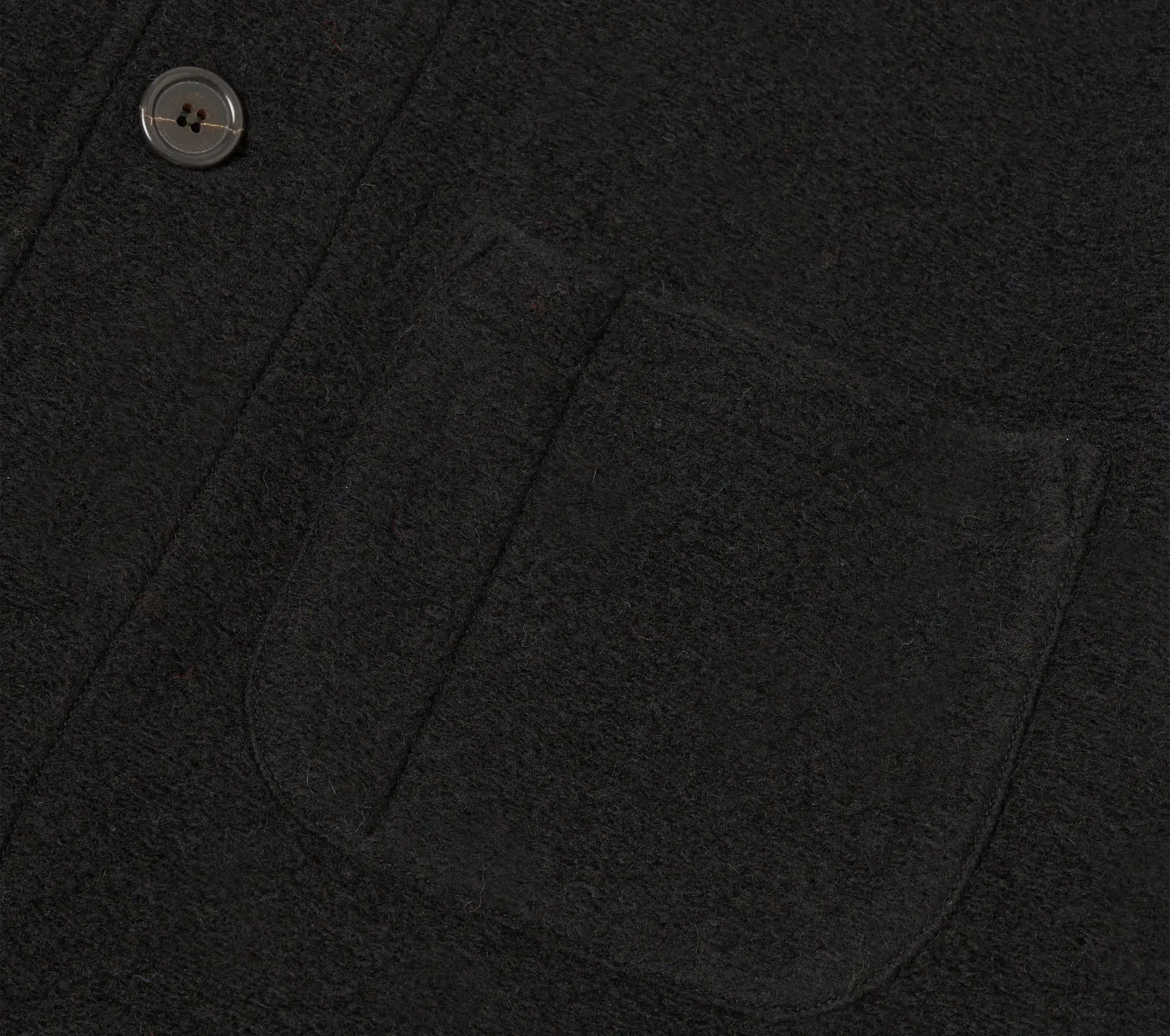 Field Jacket Wool Fleece Black