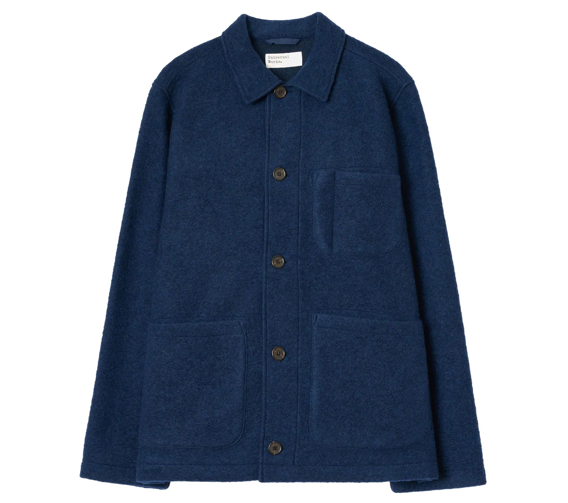 Field Jacket Wool Fleece Indigo