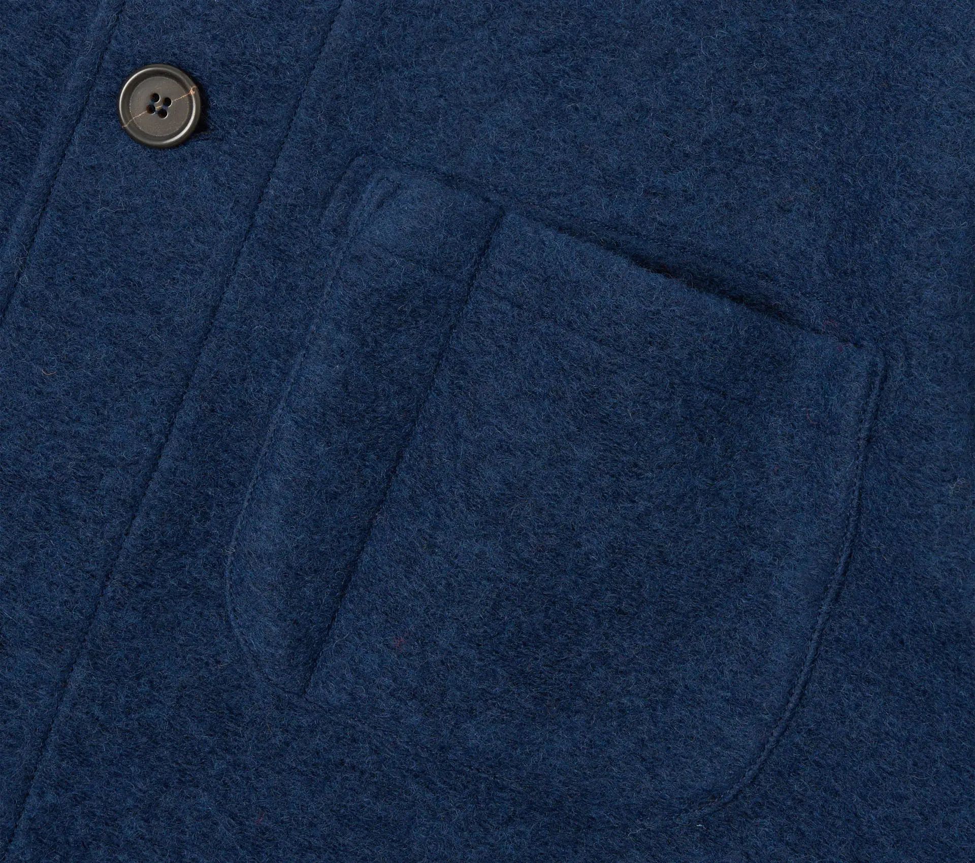 Field Jacket Wool Fleece Indigo