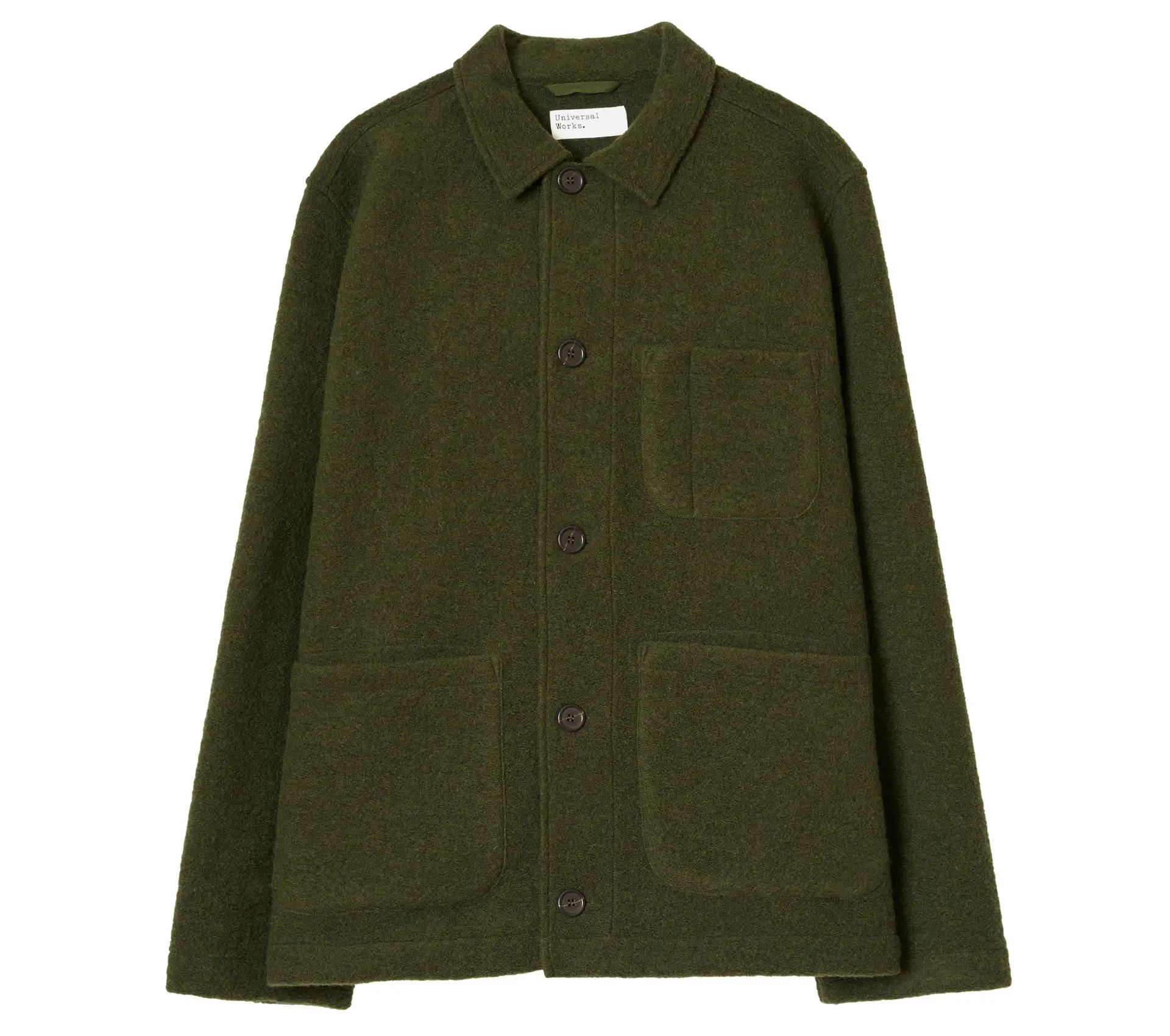 Field Jacket Wool Fleece Olive