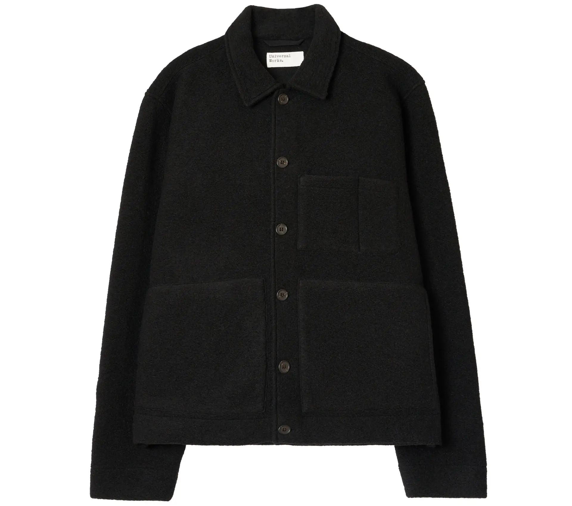 Uniform Jacket Wool Fleece Black