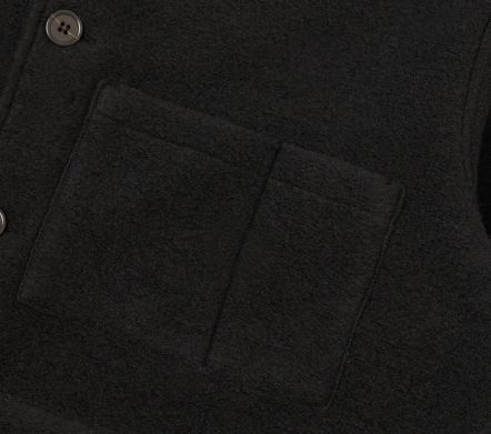 Image #2 of Uniform Jacket Wool Fleece Black