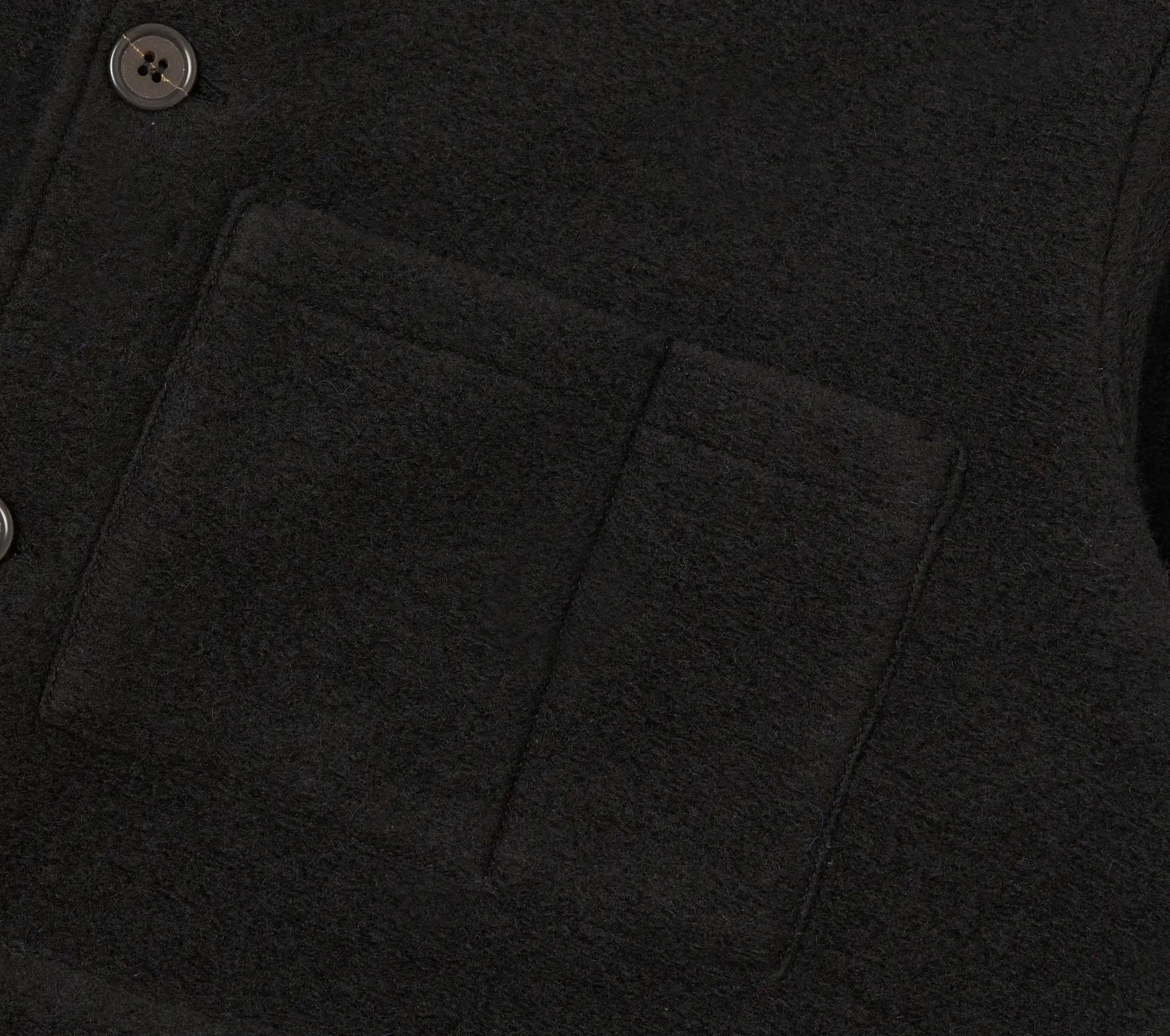 Uniform Jacket Wool Fleece Black