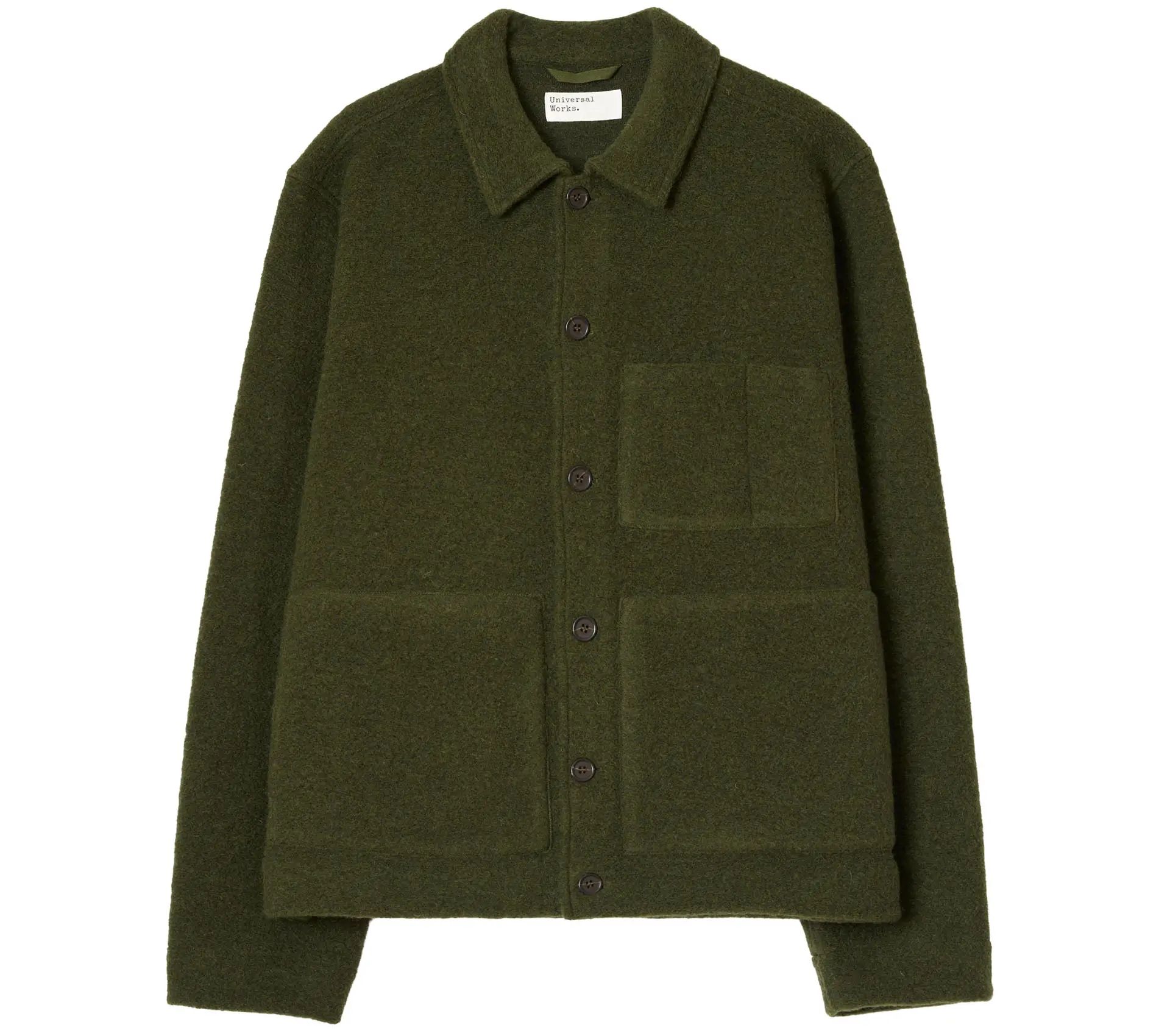 Uniform Jacket Wool Fleece Olive