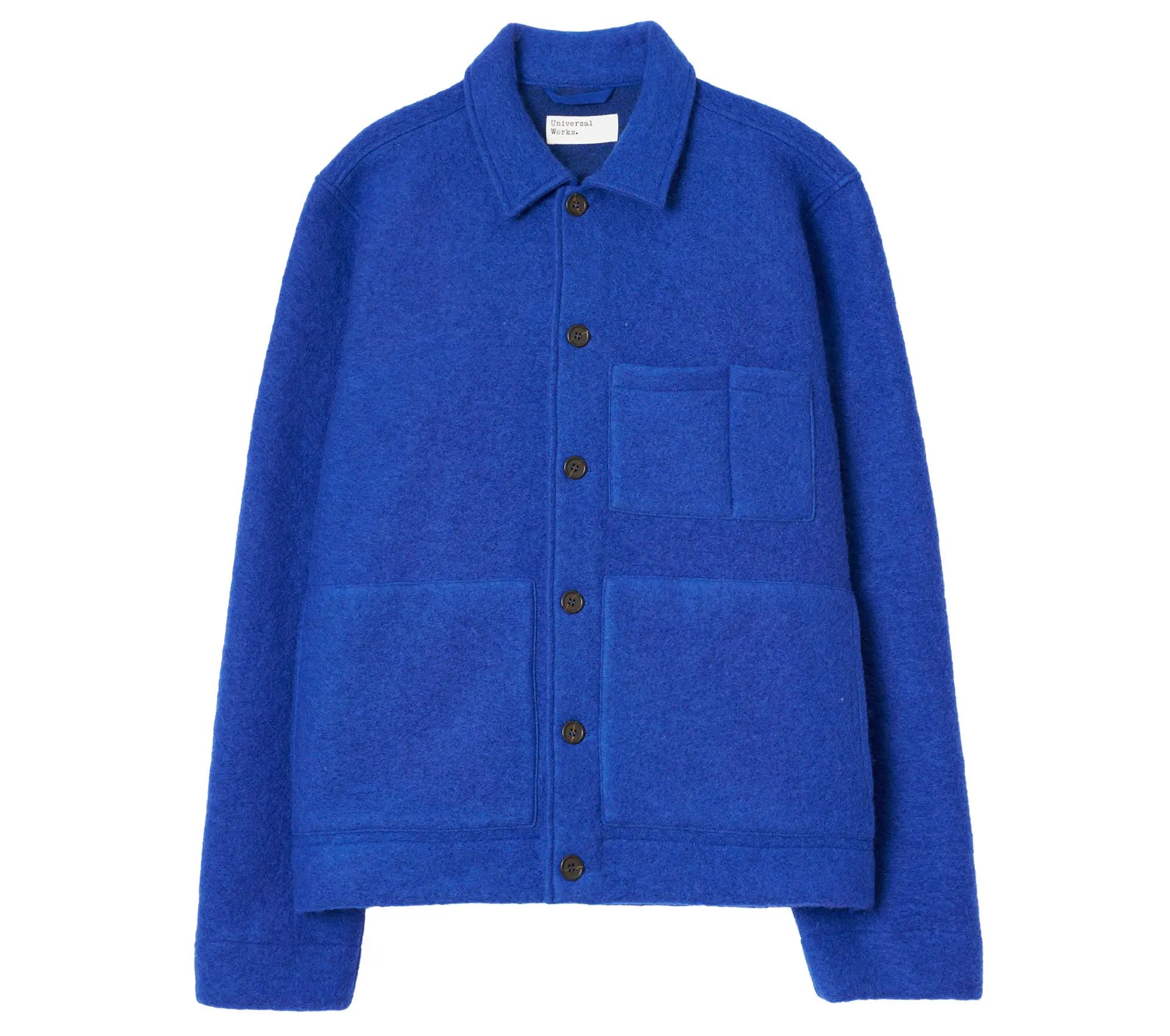 Uniform Jacket Wool Fleece Blue