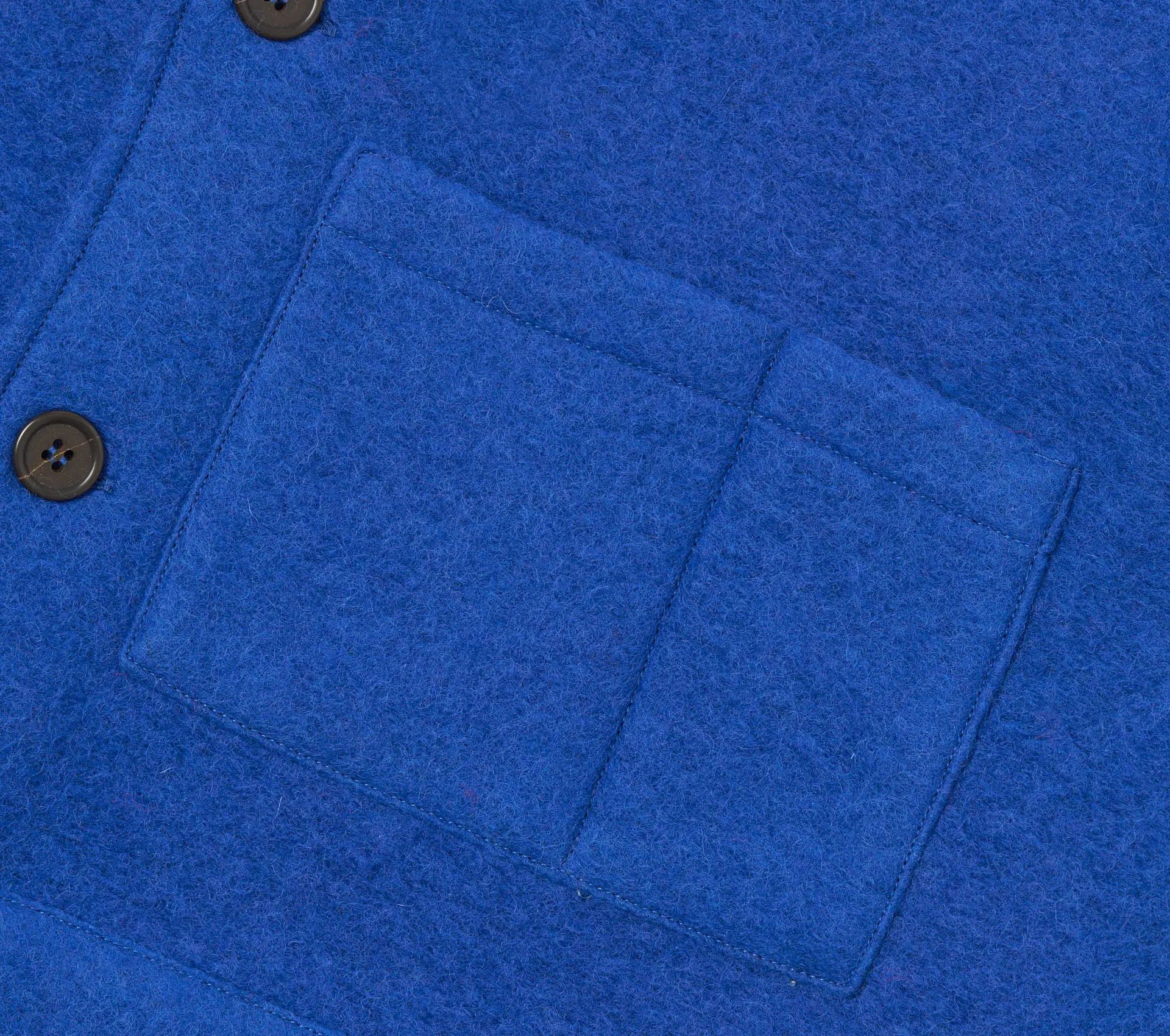 Uniform Jacket Wool Fleece Blue