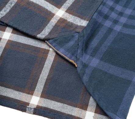 Image #1 of Lazy Day Shirt Patchwork Checks Blue