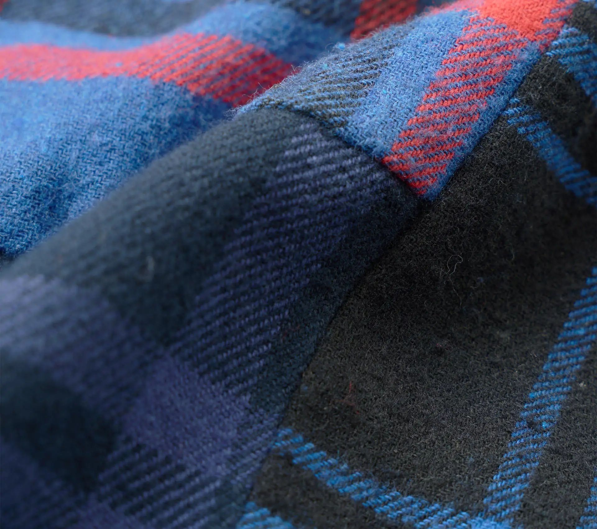 Lazy Day Shirt Patchwork Checks Blue