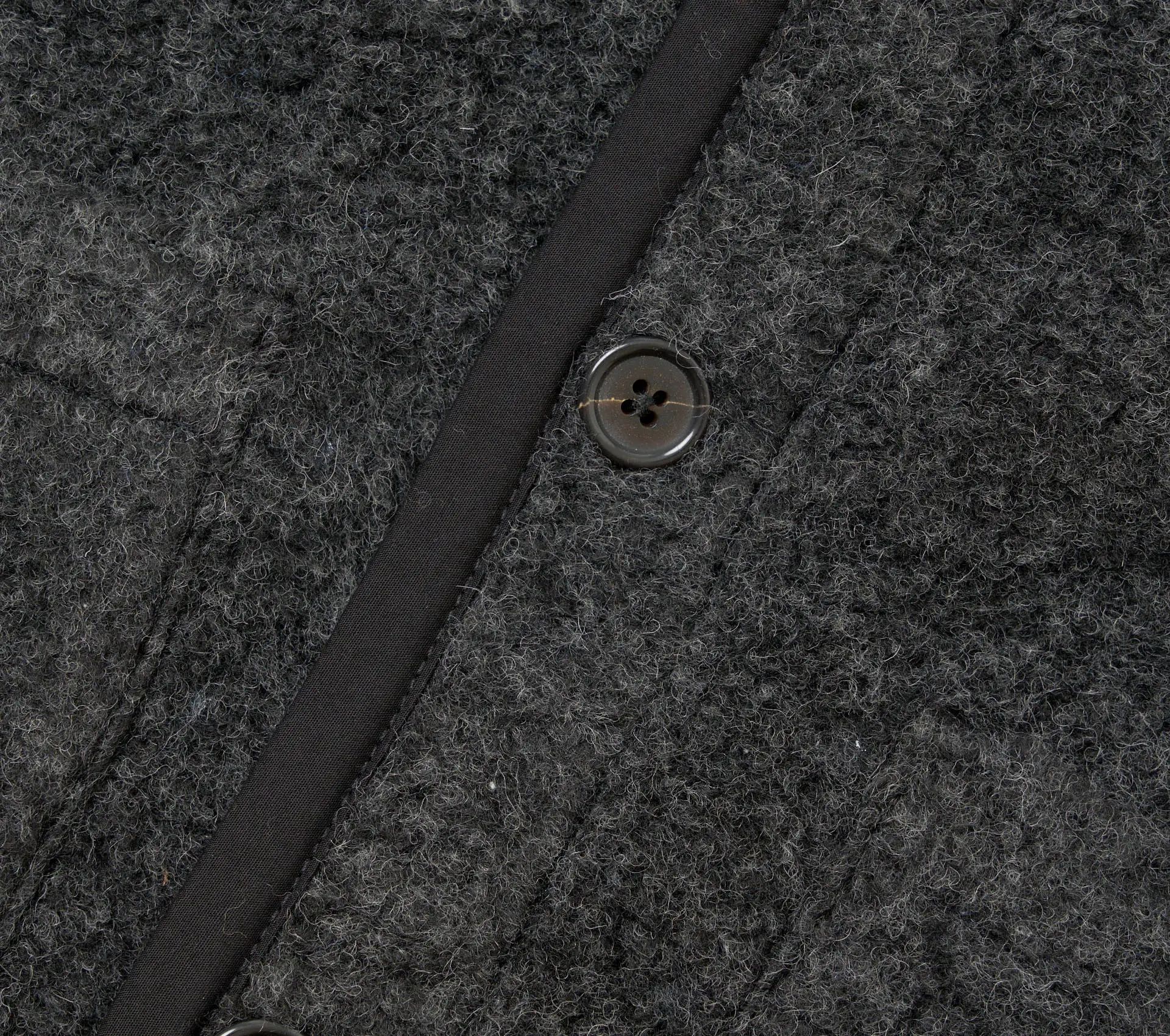 Lancaster Gilet Bouclet Fleece Charcoal