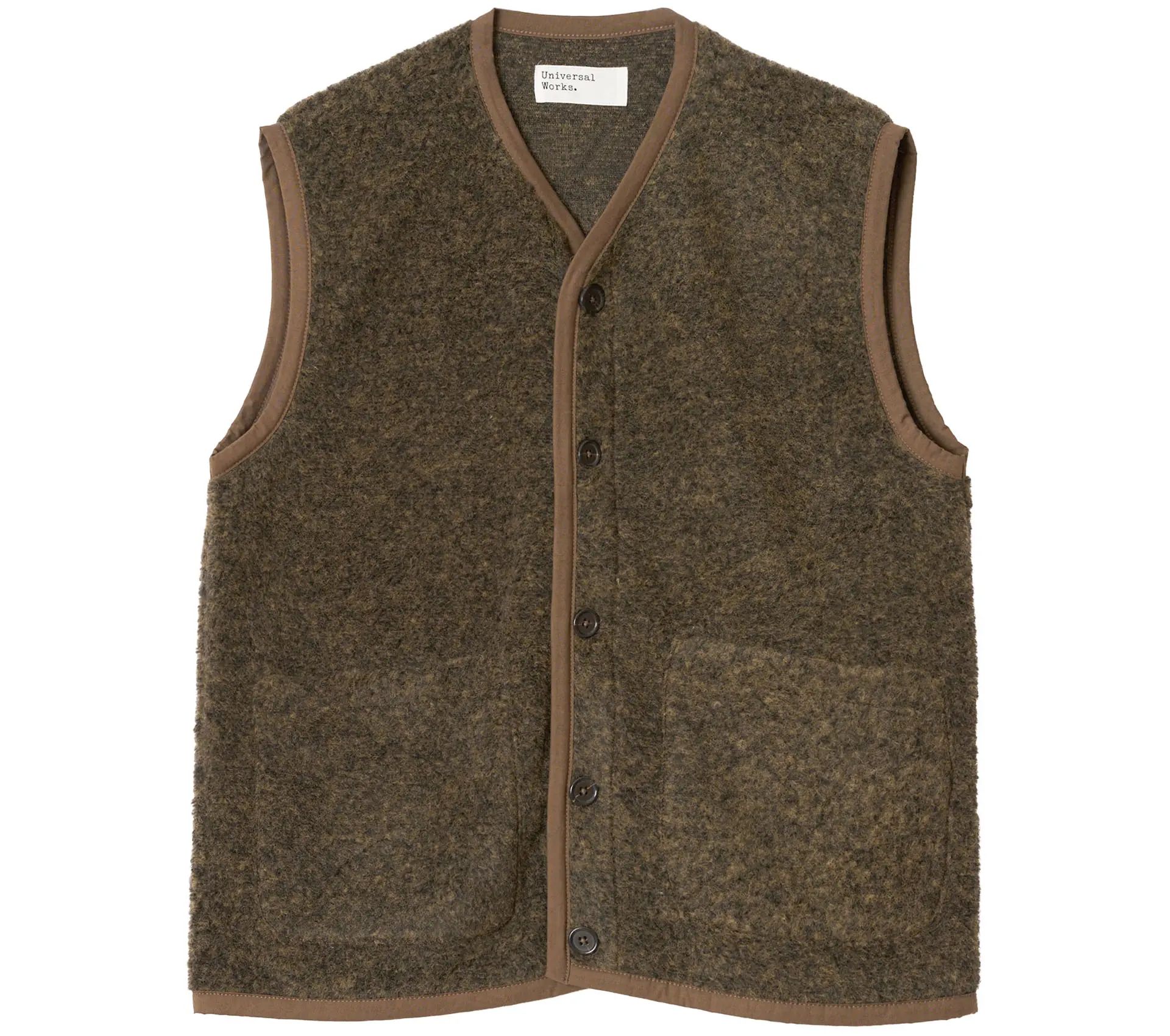 Lancaster Gilet Bouclet Fleece Brown