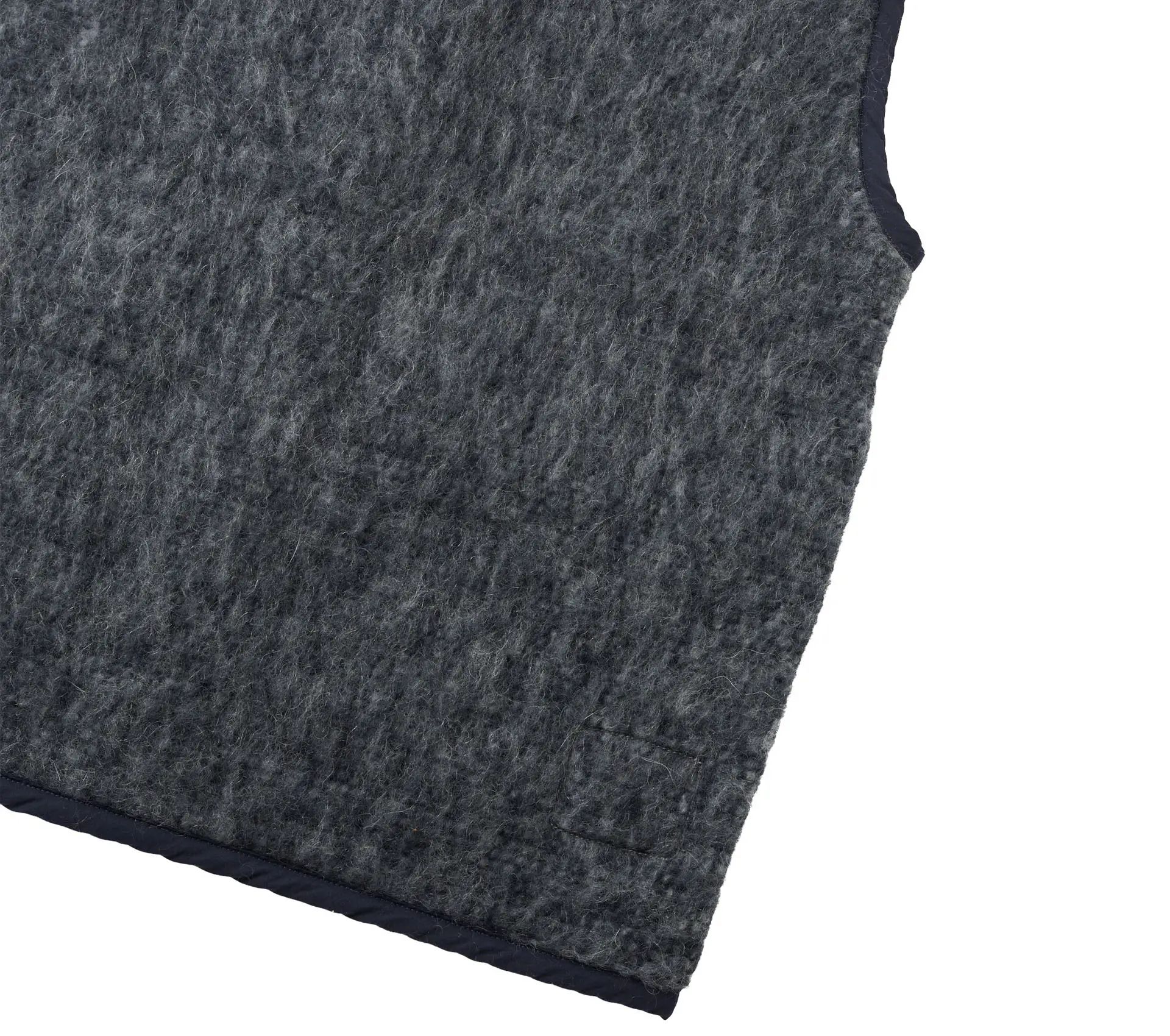 Lancaster Gilet Losso Mohair Mix Navy / Pale Grey