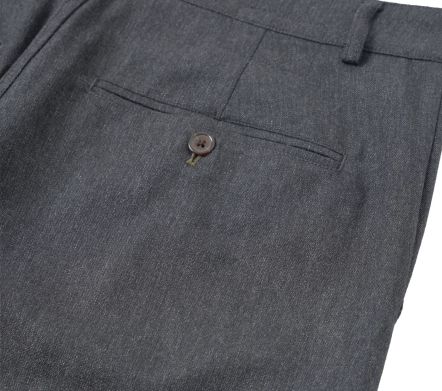 Image #2 of Military Chino Recycled Italian Tweed Charcoal