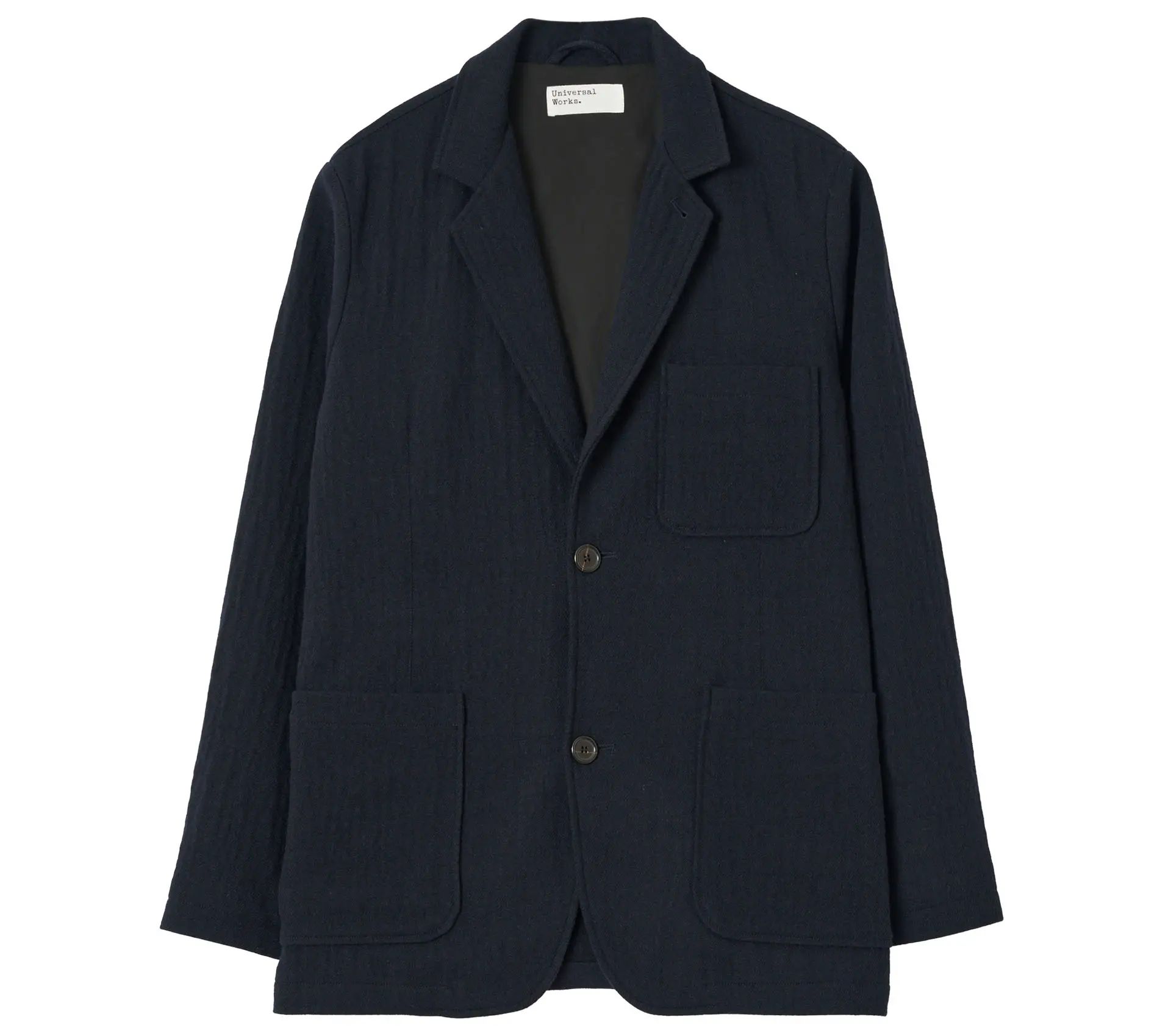 Two Button Jacket Robin Wool Mix Dark Navy