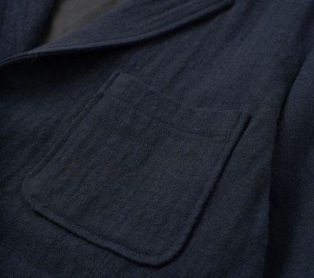 Image #2 of Two Button Jacket Robin Wool Mix Dark Navy